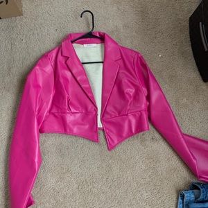 Manic pixie cropped bomber jacket